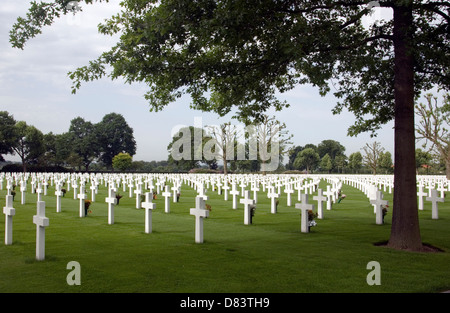 Paesi Bassi. Il Limburgo meridionale; MARGRATEN; 2a guerra mondiale cimitero americano di tombe Foto Stock