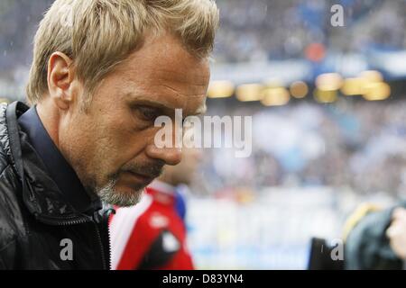 Calcio - calcio: 1. Bundesliga 2012/13, Hamburger SV - Bayer 04 Leverkusen, Thorsten Fink (Hamburger SV, Trainer) Foto Stock