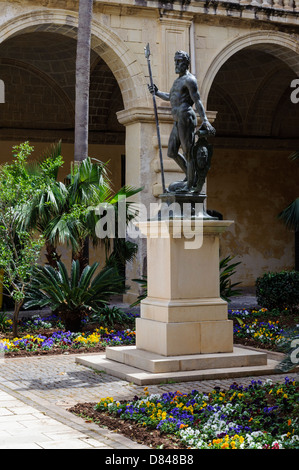 Il Granmaestro's Palace a La Valletta, Malta, Europa, l'UNESCO - Sito Patrimonio dell'umanità. Foto Stock