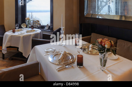 Ristorante Seven Seas su Süllberg, Hamburg-Blankenese, Germania Foto Stock