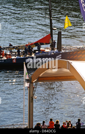 Il 2008/09 Volvo Ocean Race è stato uno yacht race svoltosi tra PTOM 4,2008, e 27 giugno 2009,barche partecipanti,Stoccolma, Svezia Foto Stock