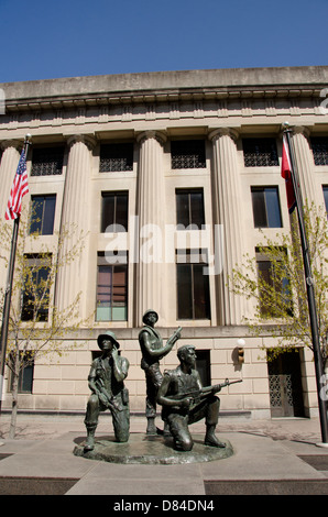 Tennessee, Nashville, Legislativo Plaza. Storia militare ramo del Tennessee State Museum. Vietnam War Memorial. Foto Stock