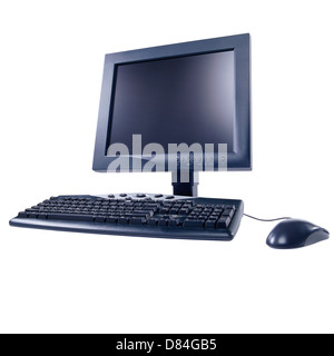 Computer desktop. Isolato Foto Stock