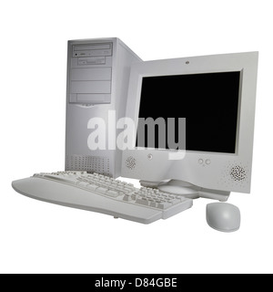 Computer desktop. Isolato Foto Stock