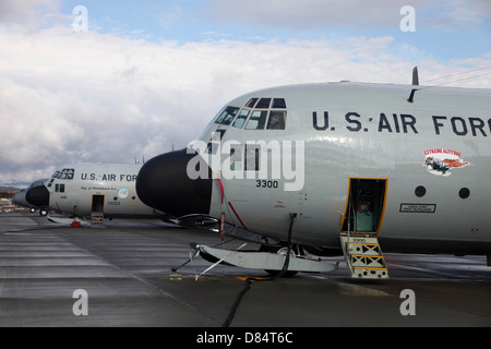 Ogiva dettagli su una LC-130H aeromobili del 109 Airlift Wing. Foto Stock