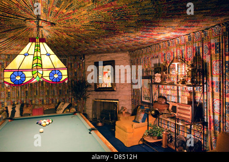 Una vista della piscina in camera Elvis Presley's Mansion Graceland a Memphis, Tennessee Foto Stock