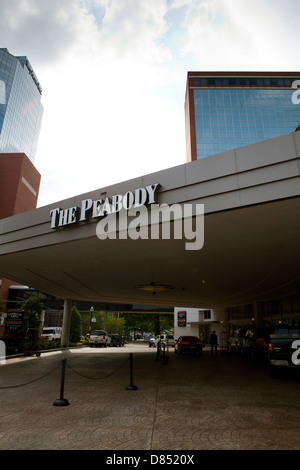 Una vista del Peabody Hotel a Little Rock, Arkansas Foto Stock