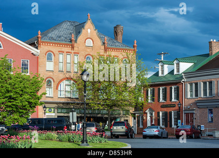 Town Square, Gettysburg, Adams County, Pennsylvania, STATI UNITI D'AMERICA Foto Stock