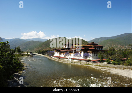 Il Bhutan - Monastero phunaka Foto Stock