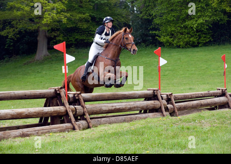 Hampshire: Equestrian cross-country evento Foto Stock