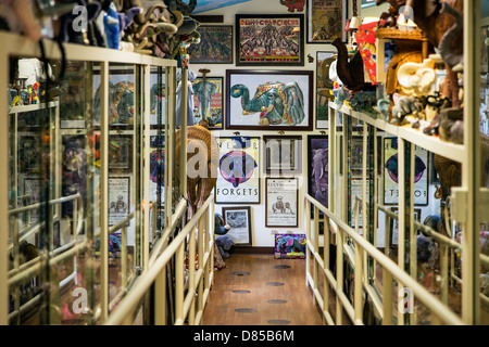 Mister ed il museo di elefante e negozio di dolciumi, Orrtanna, Pennsylvania, STATI UNITI D'AMERICA Foto Stock