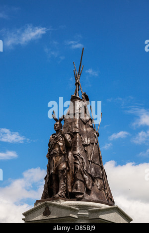 Tammany reggimento monumento, Gettysburg National Military Park, Pennsylvania, STATI UNITI D'AMERICA Foto Stock
