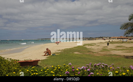 Spiaggia di Santa Maria Isola di Sal Capo Verde Foto Stock