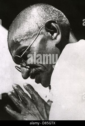 Il Mahatma Gandhi (1869-1948) indipendenza indiana leader Foto Stock