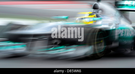 Nico Rosberg (GER), Mercedes F1 W04 Spagnolo durante il Gran Premio di Formula Uno 2013 Foto Stock