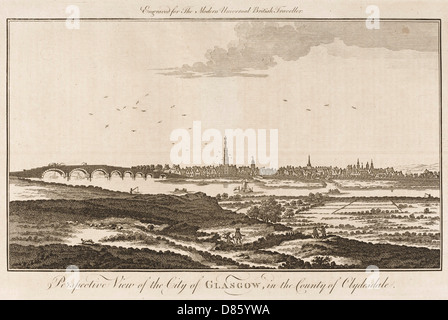 La città di Glasgow nel 1779 Foto Stock