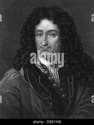 Gottfried von Leibniz, matematico e filosofo tedesco Foto Stock