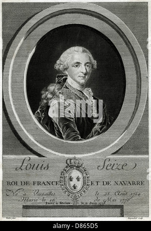 Luigi XVI, re di Francia Foto Stock