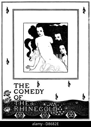 La Commedia del Rhinegold di Aubrey Beardsley Foto Stock