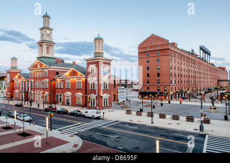 Sports Legends Museum Baltimora, Maryland, in ex stazione B e o, si trova vicino all'Orioles Park a Camden Yards. Foto Stock