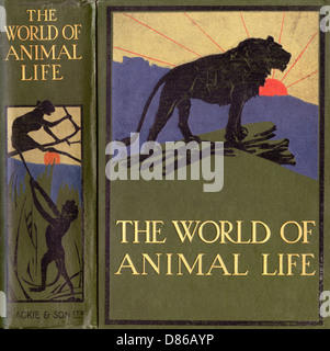 La copertina del libro World of Animal Life Foto Stock