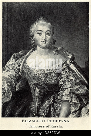 Elizabeth Petrovna - Imperatrice della Russia Foto Stock