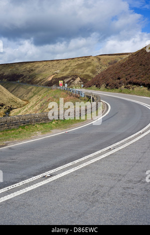 A57 Snake Pass nel Derbyshire, England, Regno Unito Foto Stock