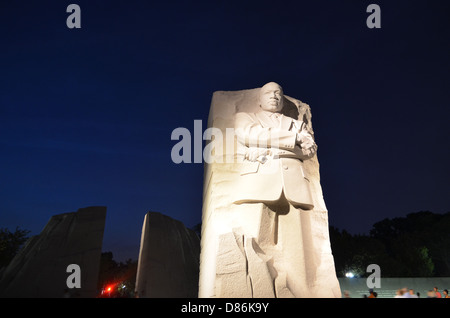 Martin Luther King Statua in Washington D.C. Foto Stock