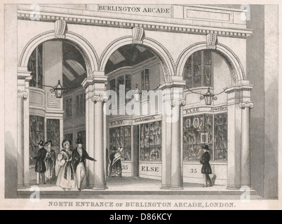 Londra Burlington Arcade Foto Stock