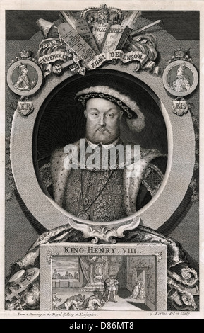 Re Henry VIII Foto Stock