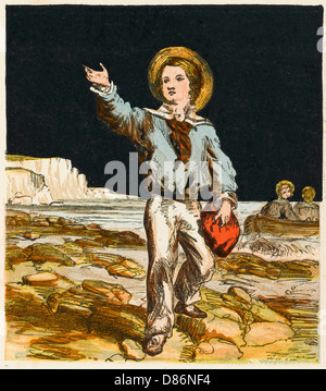 Ragazzo a Seaside 1867 Foto Stock