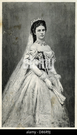 ELIZABETH, Imperatrice d'AUSTRIA Foto Stock