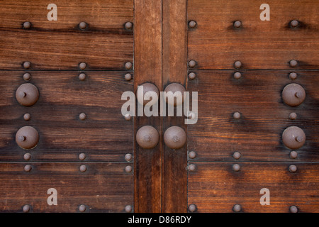 Porta di giapponese vecchio castello Foto Stock