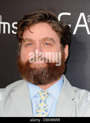 Los Angeles, California, USA. Il 20 maggio 2013. Zach Galifianakis frequentando il Los Angeles Premiere di ''la sbornia della parte III"" tenutasi presso il Village Theatre di Westwood, California nel maggio 20,2013. 2013(Immagine di credito: credito: D. lunga/Globe foto/ZUMAPRESS.com/Alamy Live News) Foto Stock