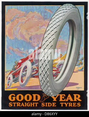 Pubblicità - pneumatici Goodyear Foto Stock