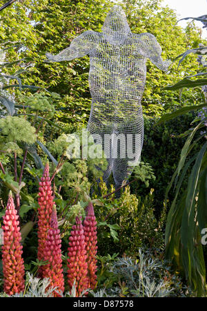 Londra, Regno Unito. Il 20 maggio 2013. CHRIS BEARDSHAW MEDAGLIA D ORO GIARDINO RHS Chelsea Flower Show 2013 l'Arthritis Research UK Garden Designer Chris Beardshaw Sponsor Arthritis Research UK RHS Chelsea flower show 2013. Fotografo Fotografia/Alamy Live News Foto Stock