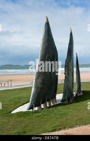 Arte contemporanea a Portrush Foto Stock