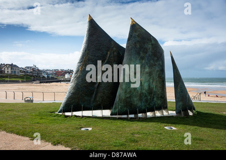 Arte contemporanea a Portrush Foto Stock