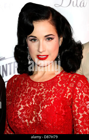 Cannes, Francia. Il 20 maggio 2013. Cointreau & Nikki Beach presente Dita Von Teese durante il 66° Festival di Cannes. Maggio 20, 2013. Credito: dpa picture alliance / Alamy Live News Foto Stock