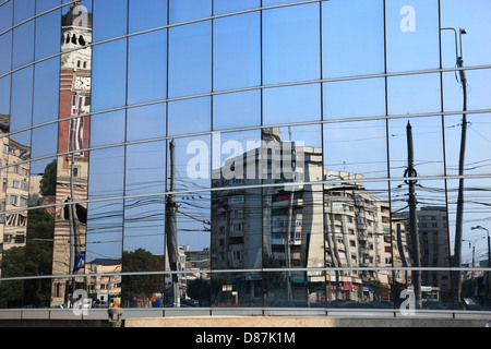 PETROM-building, Ploiesti, una città in grande Valacchia, Romania Foto Stock