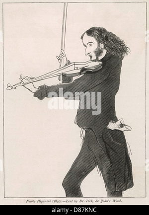 Niccolò Paganini Foto Stock