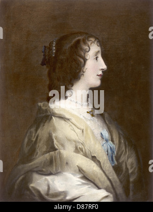 Regina Henrietta Maria, dopo Van Dyck Foto Stock