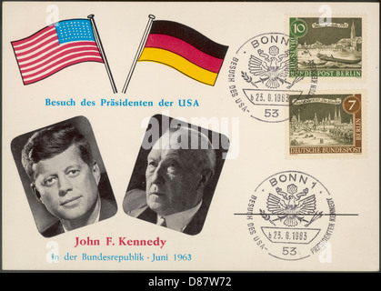 Visita del presidente John F Kennedy a Berlino, Germania Foto Stock