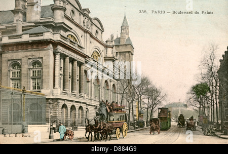 BOULEVARD DU PALAIS Foto Stock