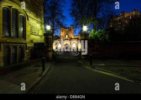 Una immagine di Durham Castle che si trova nel nord-est dell'Inghilterra Foto Stock