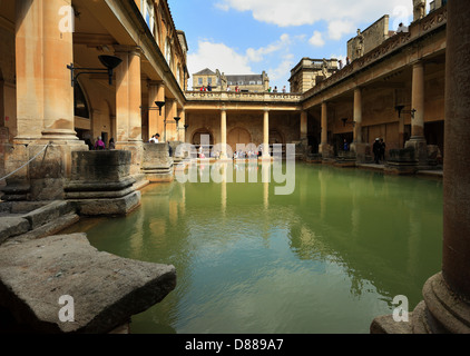 I favolosi bagni romani a Banth, Somerset, Inghilterra. Foto Stock