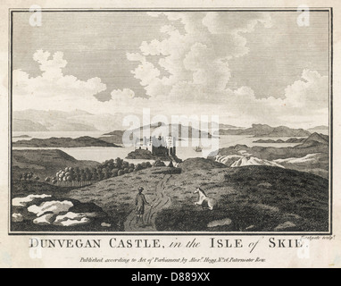 Castello di Dunvegan - circa 1770 Foto Stock