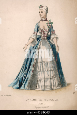 Madame De Pompadour - 1750 Foto Stock