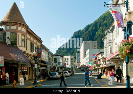 Il centro di Juneau, Alaska, STATI UNITI D'AMERICA Foto Stock