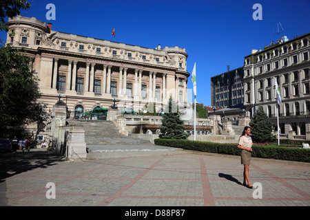 Cercul Militar nazionale, degli officer di club, Bucarest, Romania Foto Stock